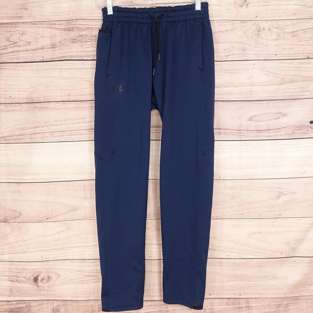 Under Armour Pants Mens S Blue ColdGear Elastic Waist Track Pants‎